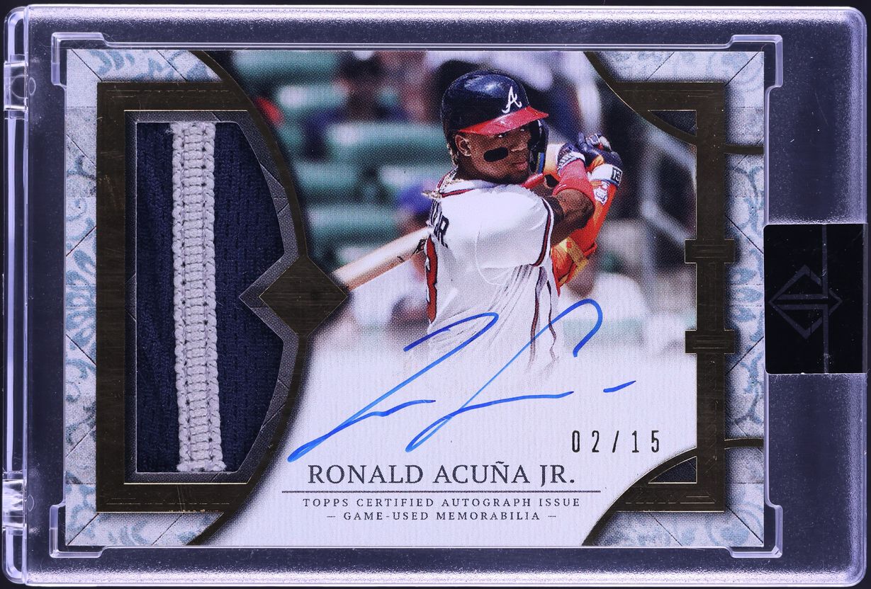 2024 Topps Transcendent Collection Ronald Acuna Jr. PATCH AUTO /15 #TCPA-RA2