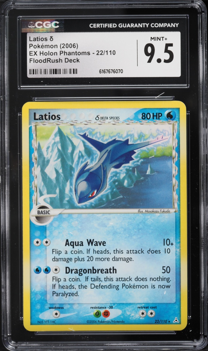2006 Pokemon EX Holon Phantoms Holo Latios #22 CGC 9.5 MINT+