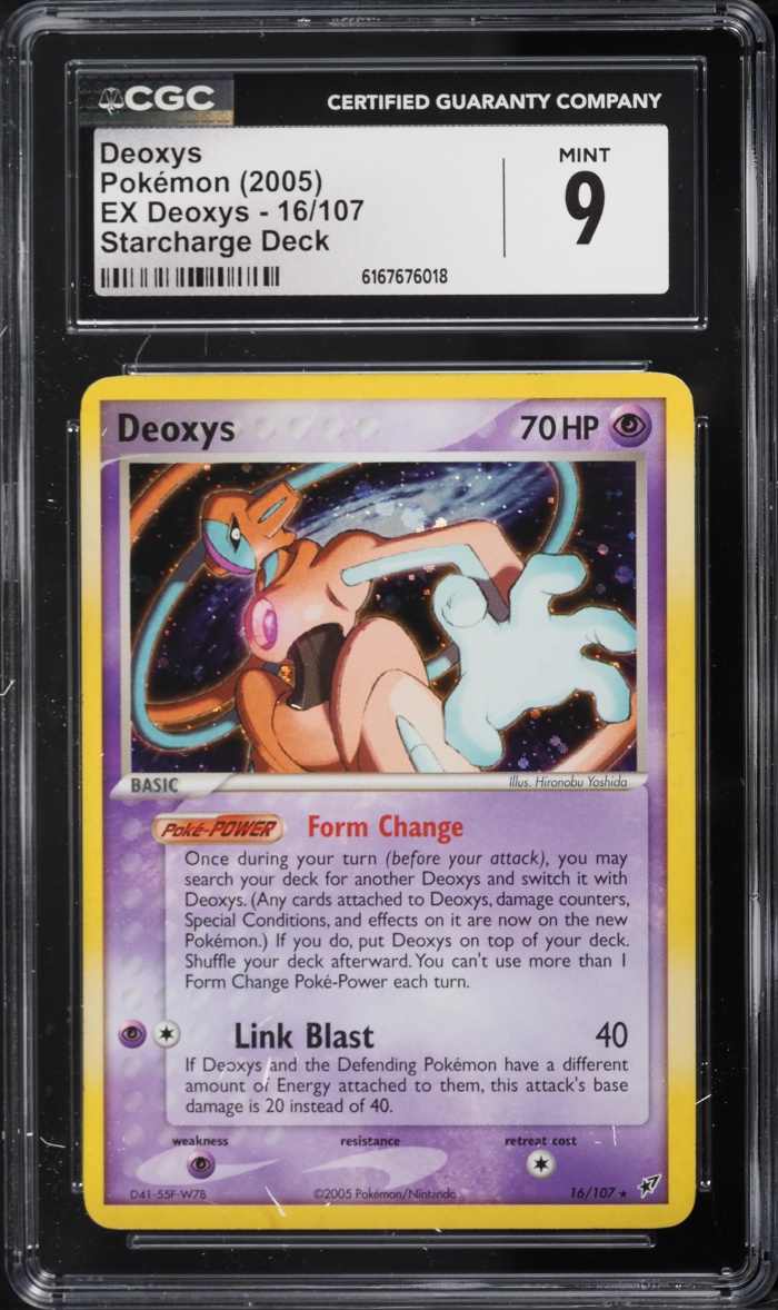 2005 Pokemon EX Deoxys Starcharge Deck Deoxys #16 CGC 9 MINT