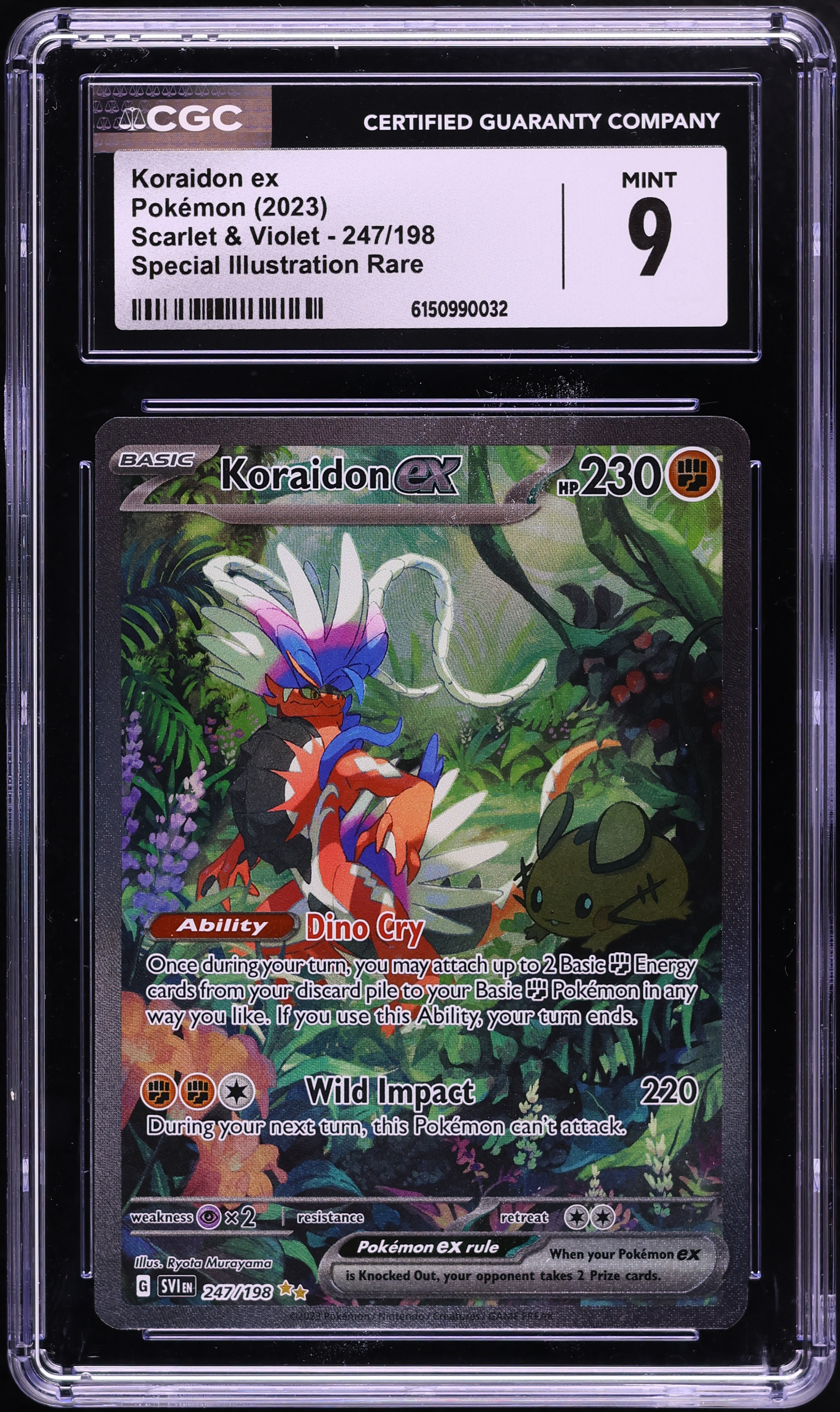 2023 Pokemon Scarlet & Violet SIR Koraidon EX #247 CGC 9 MINT