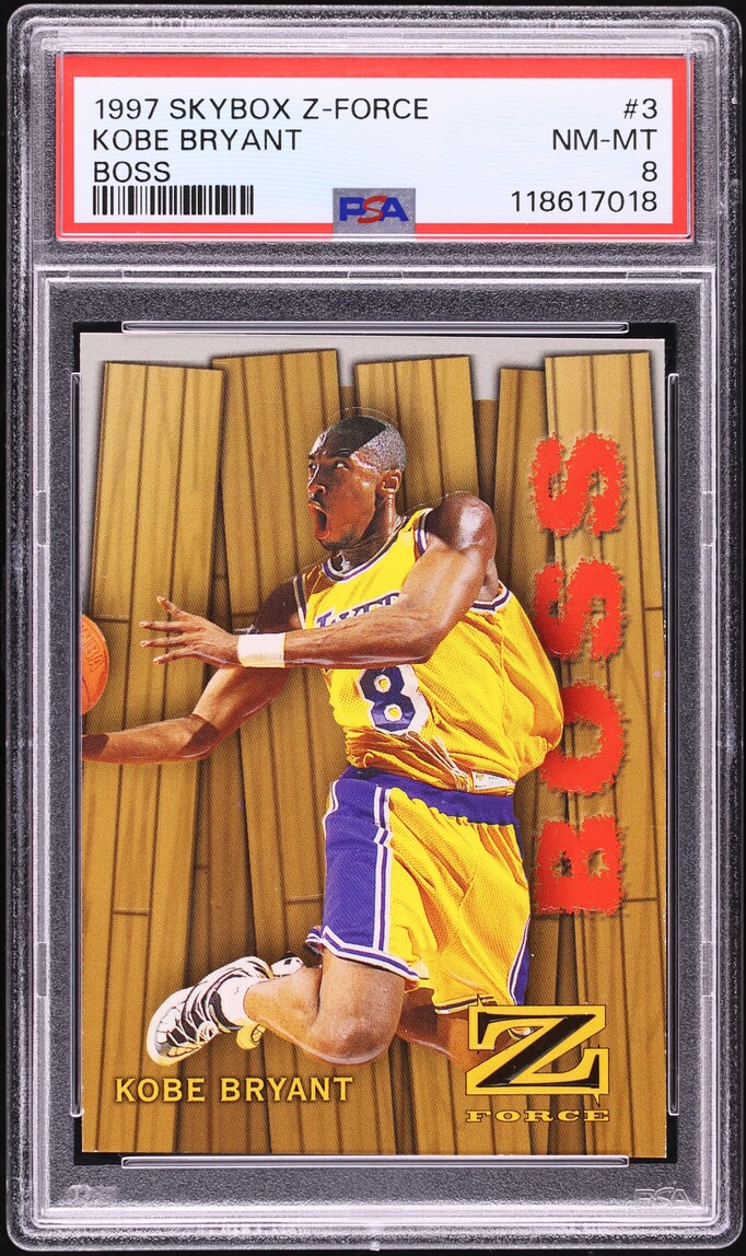 1997 Skybox Z-Force Boss Kobe Bryant #3 PSA 8 NM-MT