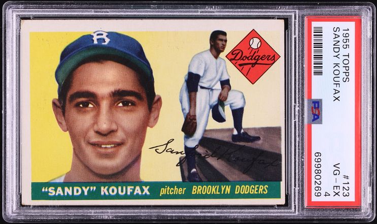 1955 Topps Sandy Koufax ROOKIE #123 PSA 4 VGEX
