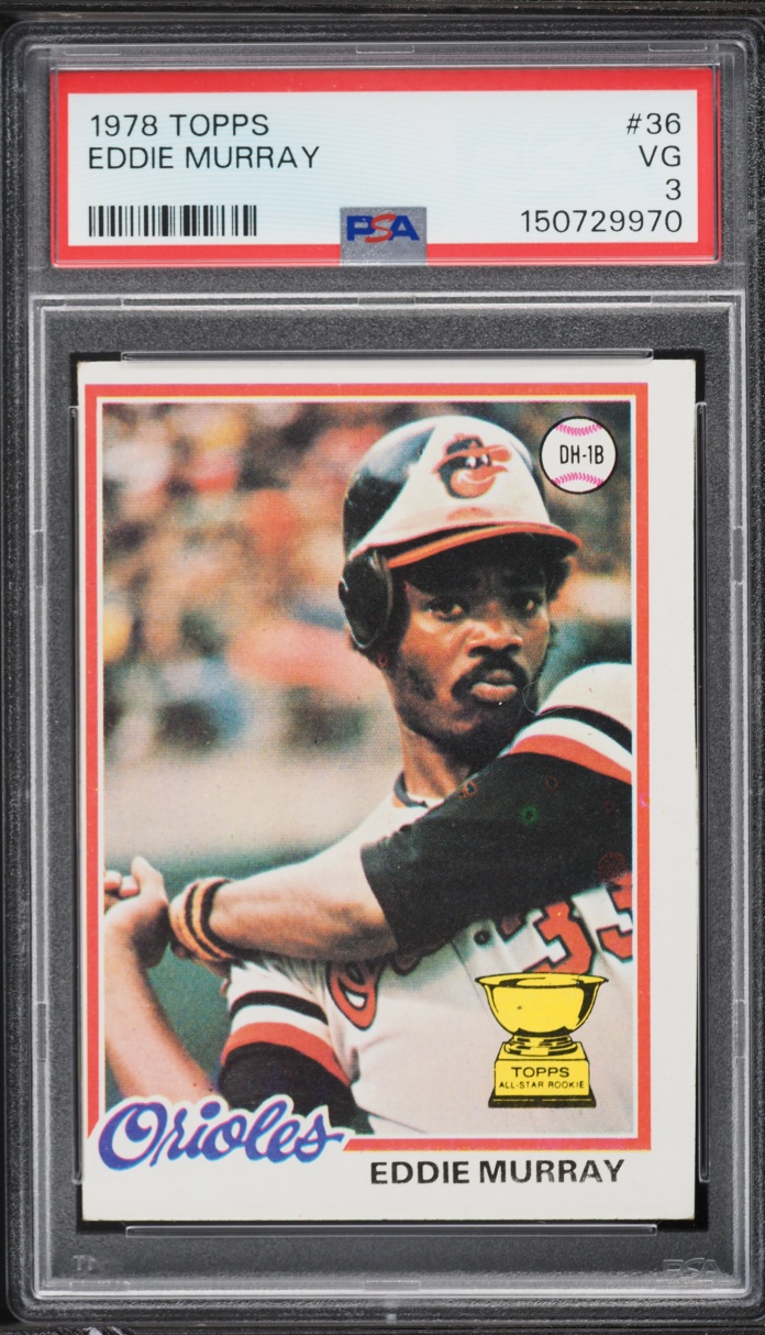1978 Topps Eddie Murray ROOKIE #36 PSA 3 VG