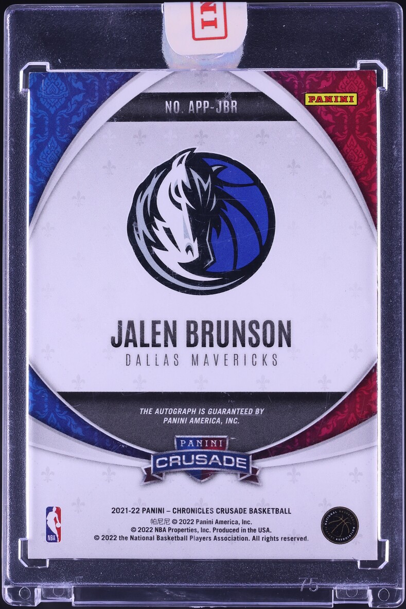 2021 Panini Chronicles Crusade Apprentice Red Jalen Brunson AUTO #APP-JBR