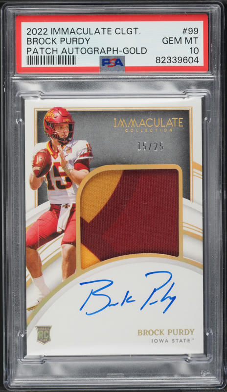 2022 Panini Instant NFL Brock Purdy ROOKIE #193 PSA 10 GEM MINT on