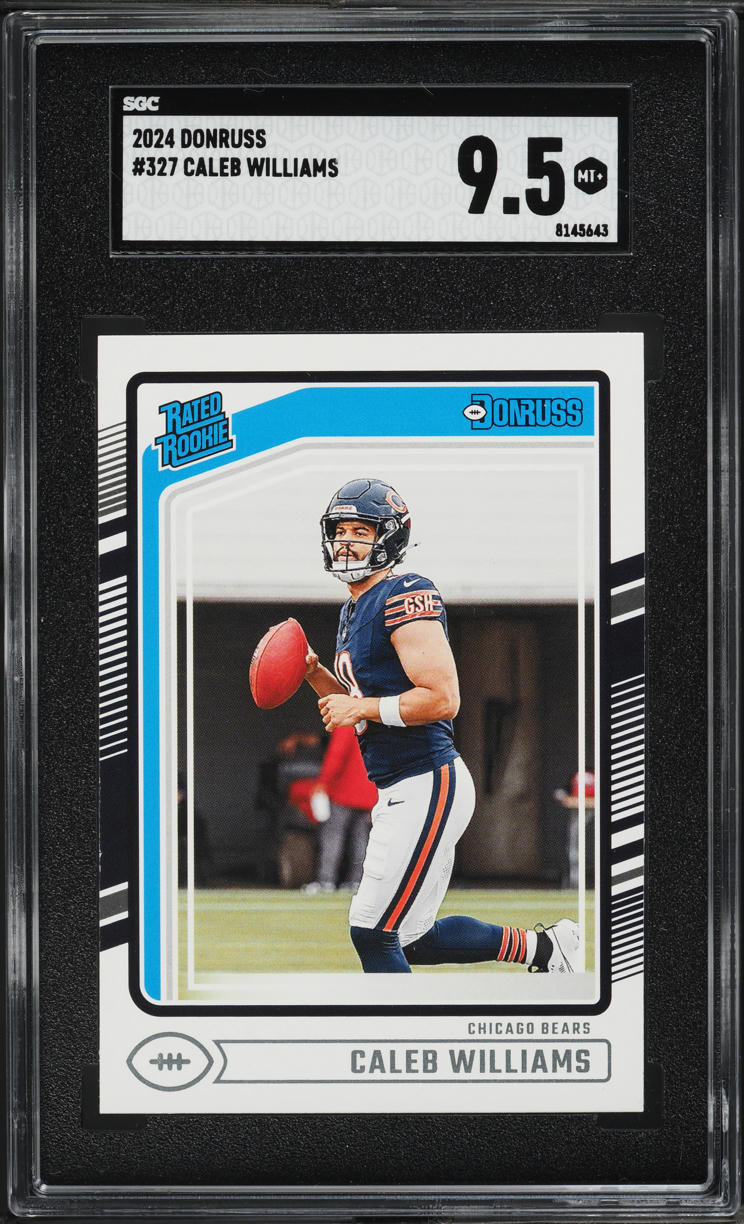 2024 Donruss Football Caleb Williams ROOKIE #327 SGC 9.5 MINT+