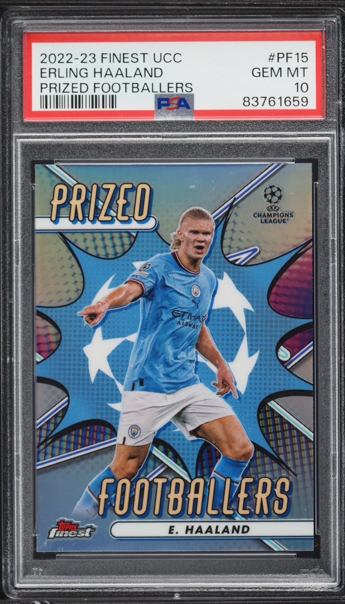 2022 Finest UEFA Club Competitions Prized Footballers Erling Haaland #PF15 PSA 10 GEM MINT
