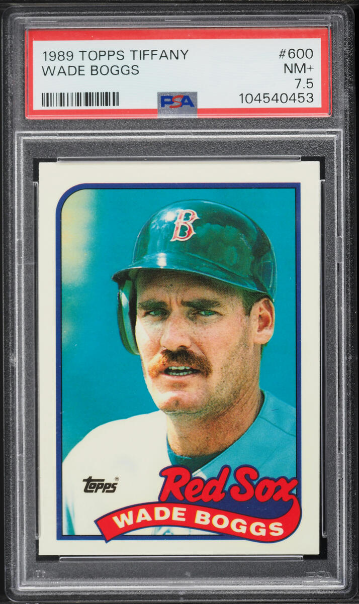 1989 Topps Tiffany Wade Boggs #600 PSA 7.5 NRMT+