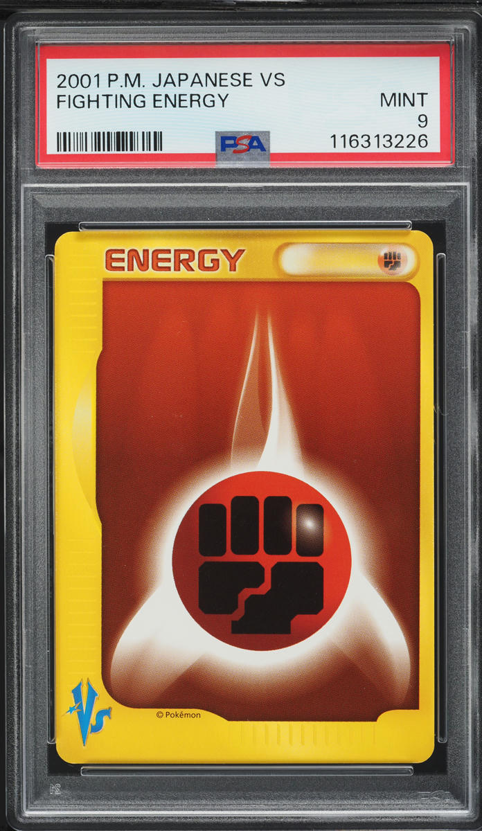2001 Pokemon Japanese VS Fighting Energy PSA 9 MINT