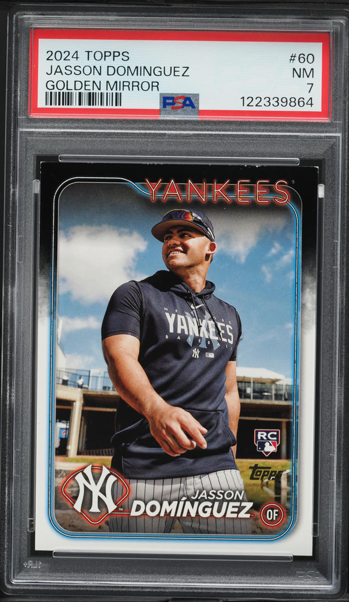 2024 Topps Golden Mirror Jasson Dominguez ROOKIE #60 PSA 7 NRMT