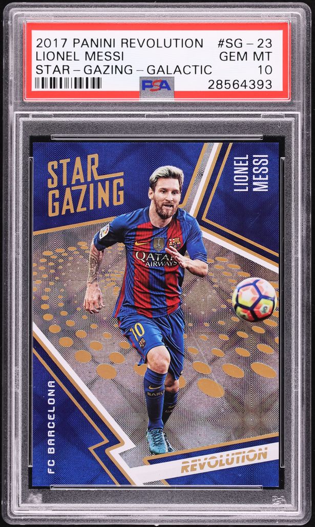 2017 Panini Revolution Star Gazing Galactic Lionel Messi #SG-23 PSA 10 GEM MINT