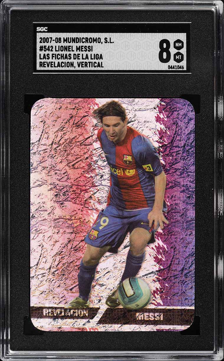2007 Mundi Cromo Lionel Messi PSA8(メッシ) 2007 Mundi Cromo Las Fichas De La Liga Vertical Lionel Messi #542
