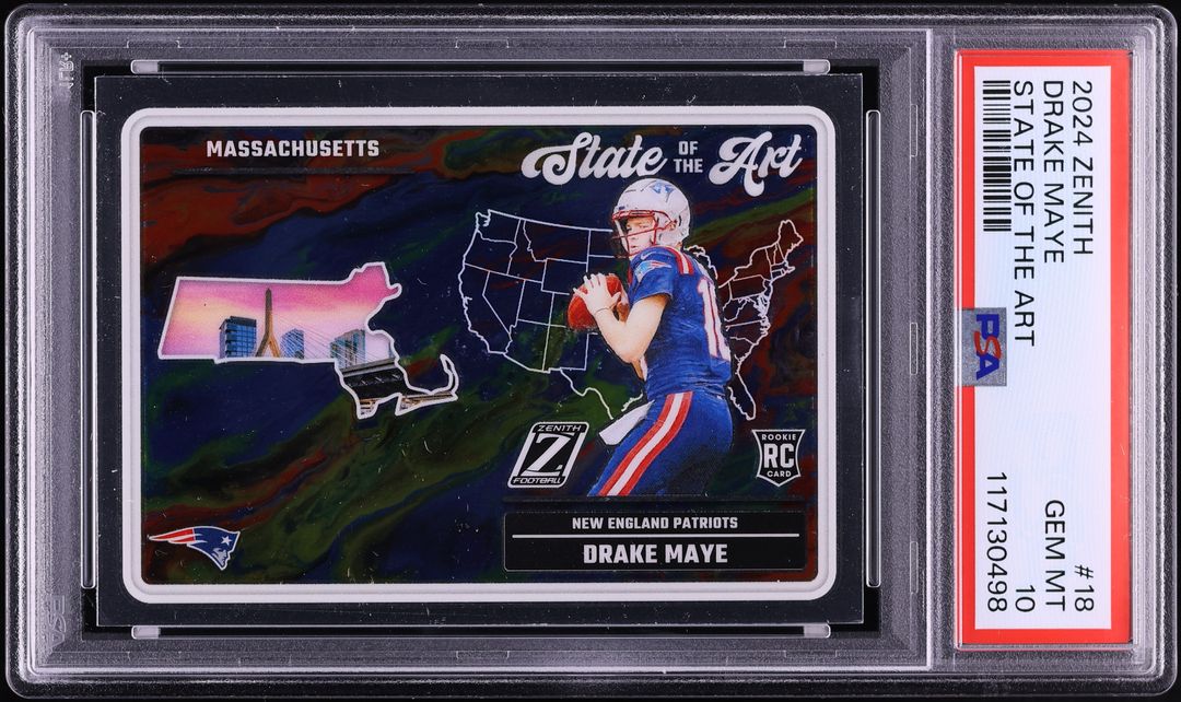 2024 Panini Zenith State Of The Art Drake Maye ROOKIE #18 PSA 10 GEM MINT