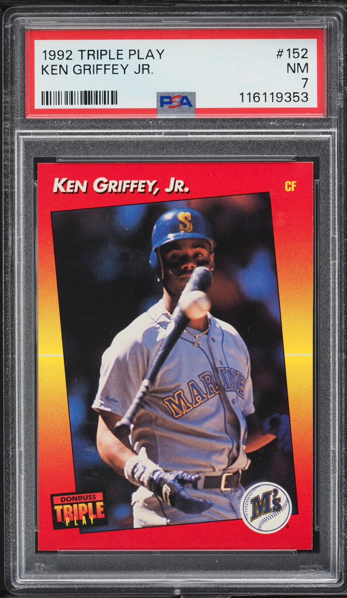 1992 Donruss Triple Play Ken Griffey Jr. #152 PSA 7 NRMT