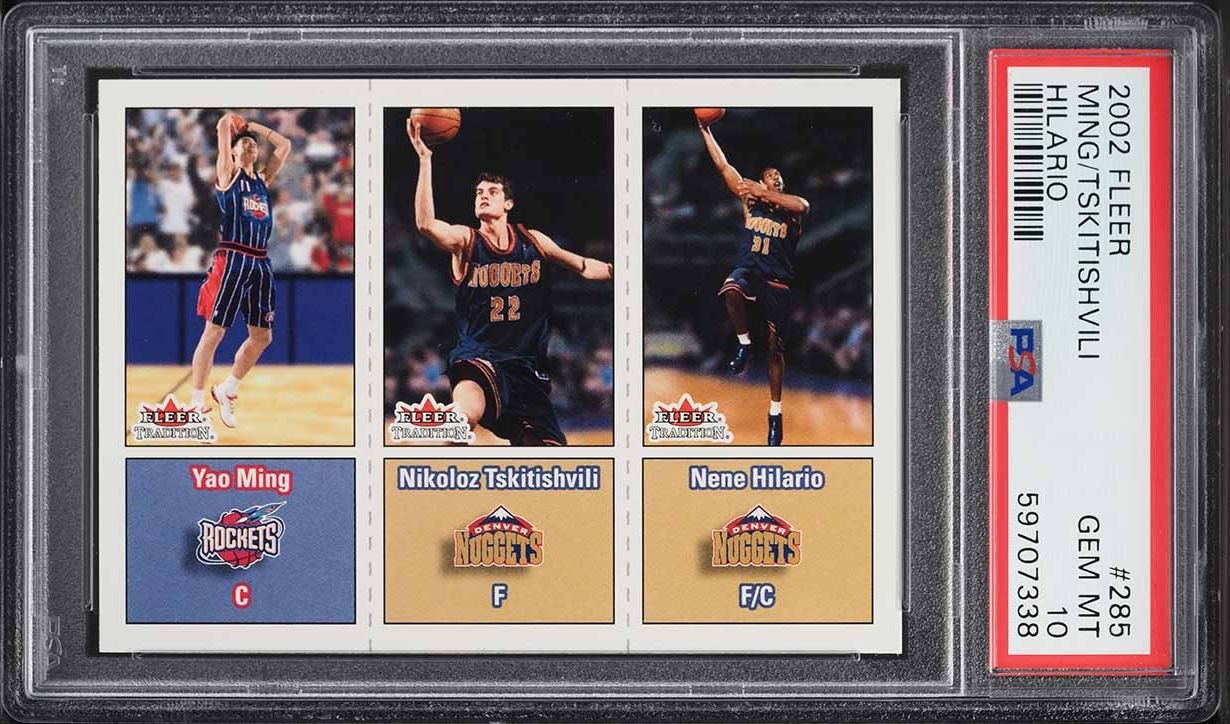 2002 Fleer Tradition Yao Ming ROOKIE #285 PSA 10 GEM MINT