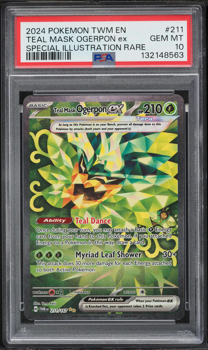 2024 Pokemon Scarlet & Violet Twilight Masquerade SIR Teal Mask Ogerpon EX #211 PSA 10 GEM MINT