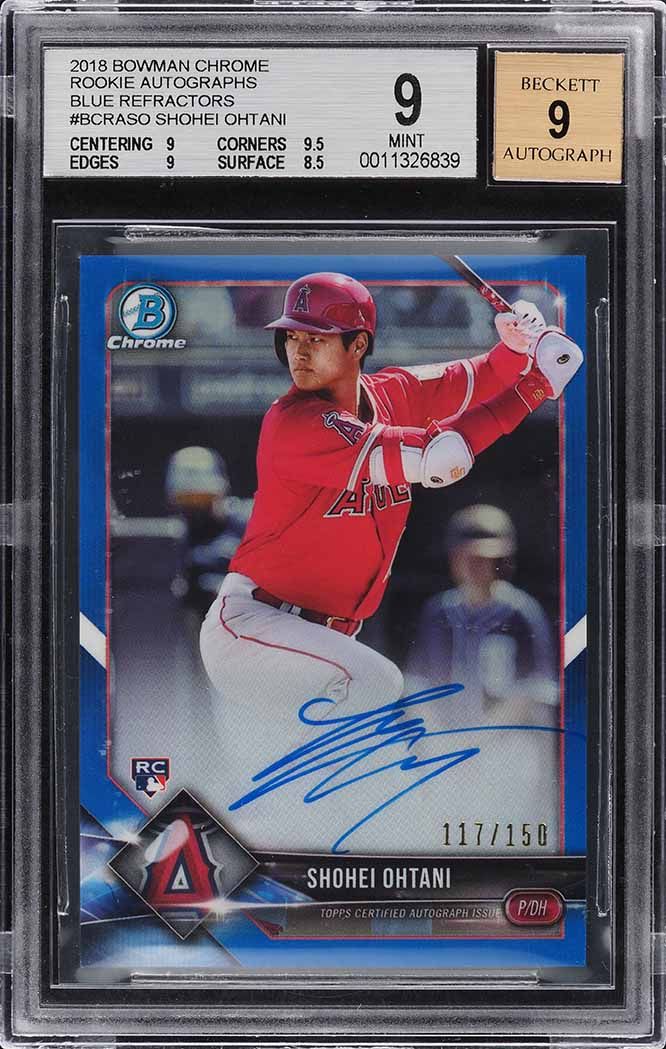 2018 Bowman Chrome Batting Shohei Ohtani ROOKIE #1 PSA 9