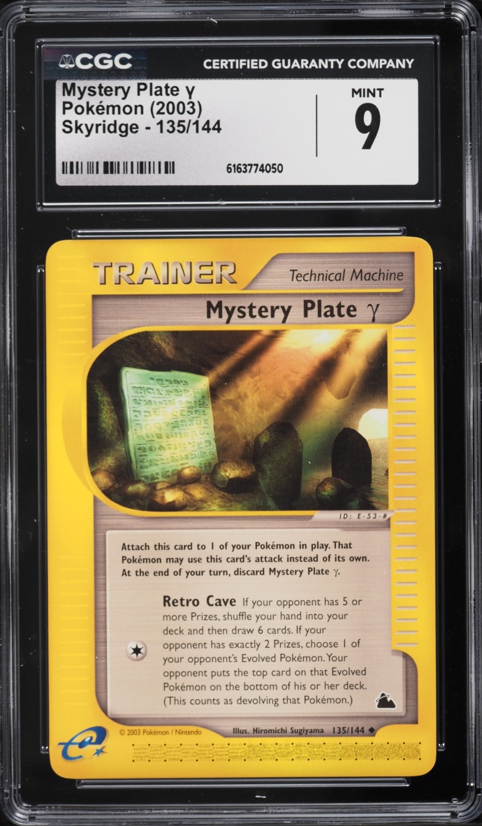 2003 Pokemon Skyridge Mystery Plate γ #135 CGC 9 MINT