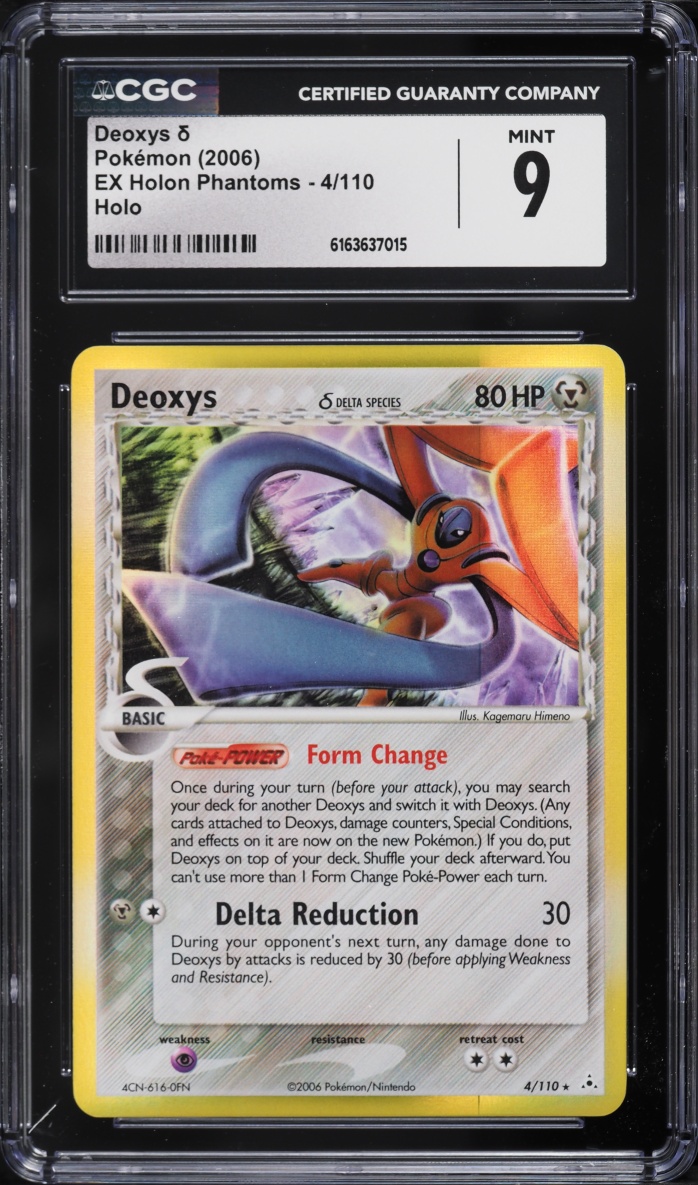 2006 Pokemon EX Holon Phantoms Holo Deoxys #4 CGC 9 MINT