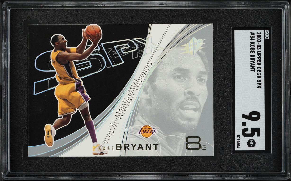2002 SPx Basketball Kobe Bryant #34 SGC 9.5 MINT+