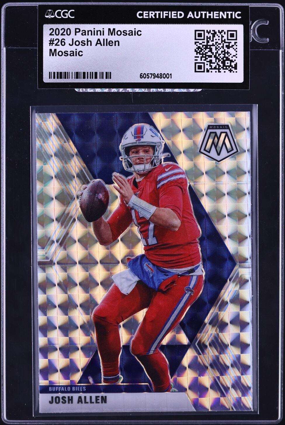 2020 Panini Mosaic Prizm Josh Allen #26 CGC AUTH