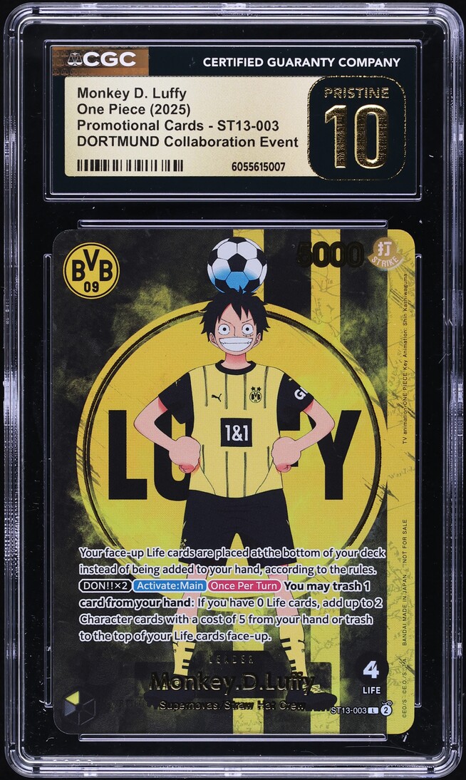 2025モンキー・D・ルフィ　ドルトムント 2025 One Piece Promo DORTMUND Collaboration Leader Alt Art