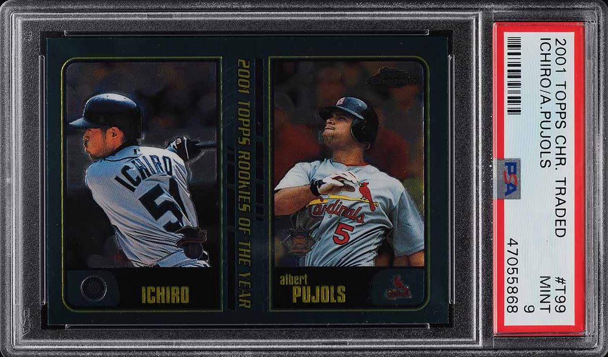 イチロー ルーキー‼️TOPPS CHROME ICHIRO PUJOLS RC Albert Pujols & Ichiro Suzuki Autographed 2001 Topps Chrome