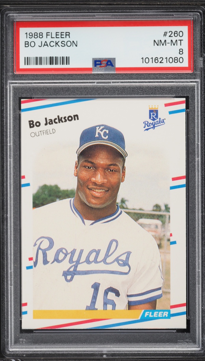 1988 Fleer Bo Jackson #260 PSA 8 NM-MT