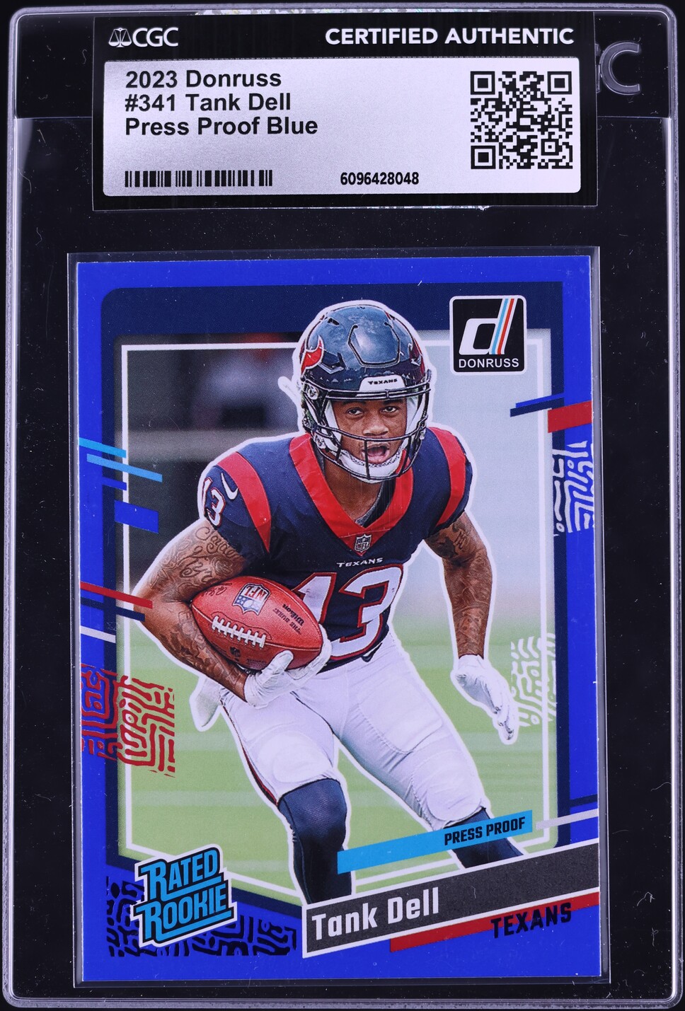 2023 Donruss Press Proof Blue Tank Dell ROOKIE #341 CGC AUTH