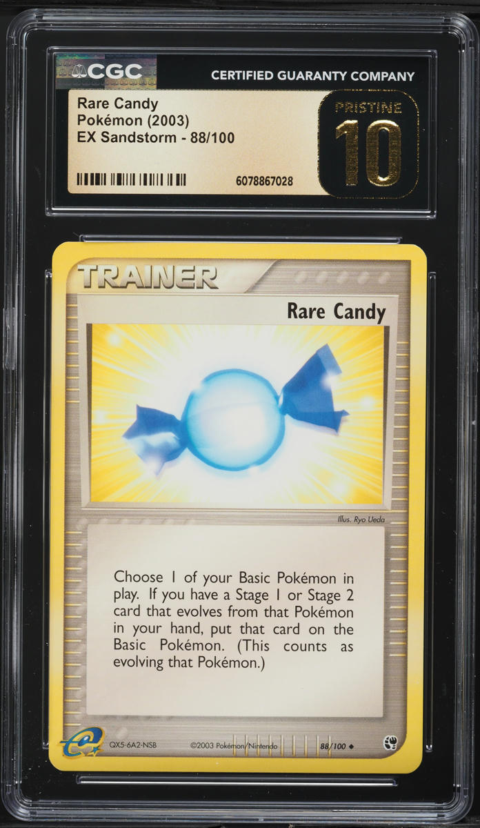 2003 Pokemon EX Sandstorm Rare Candy #88 CGC 10 PRISTINE