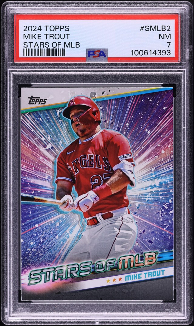 2024 Topps Stars Of MLB Mike Trout #SMLB-2 PSA 7 NRMT on