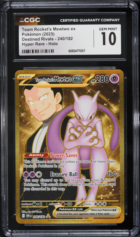 ポケモンカードゲーム 2025 POKEMON SV 10 JP ROCKET'S MEWTWO ex PSA 10 TEAM ROCKET'S MEWTWO EX #125 2025 POKEMON JPN SV10 GLORY OF