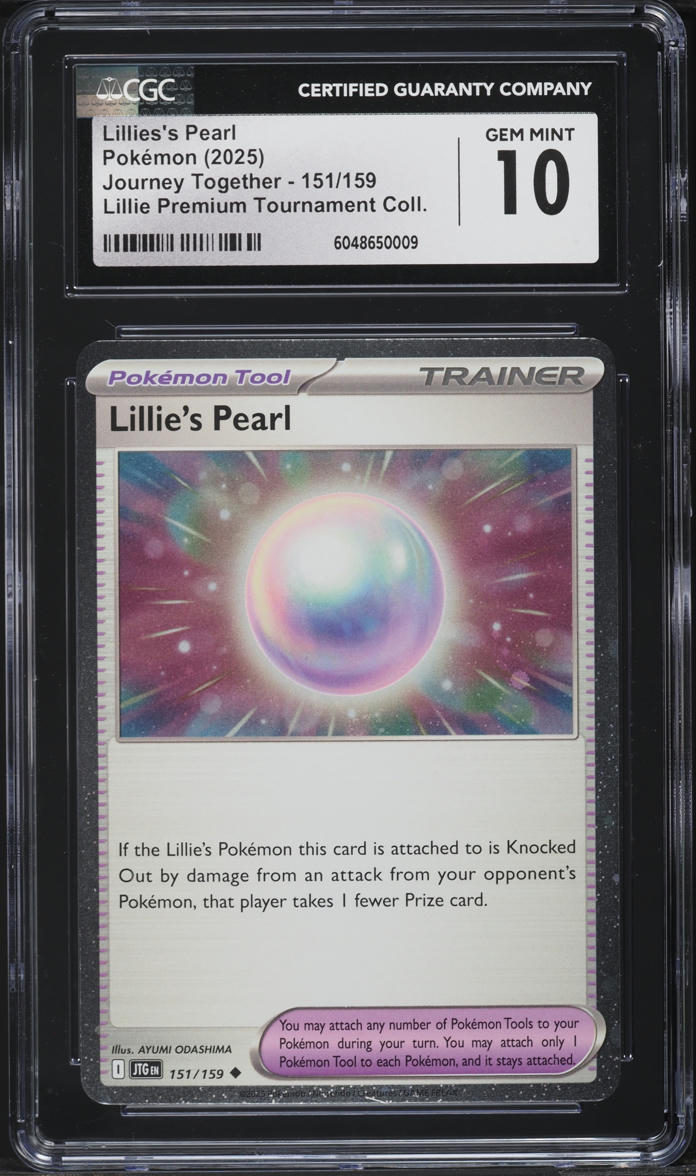 2025 Pokemon SV Journey Together Premium Tournament Lillies's Pearl #151 CGC 10