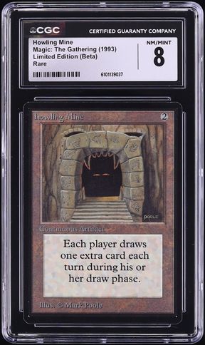 1993 Magic The Gathering MTG Beta Howling Mine CGC 8 NM-MT