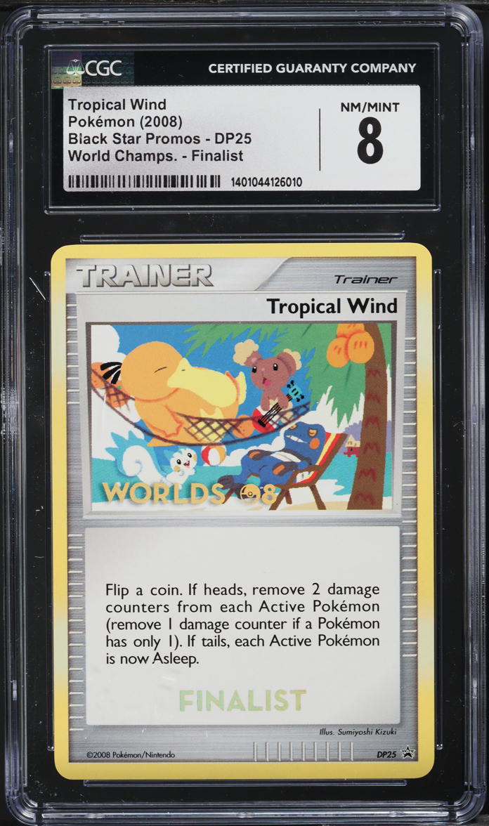 2008 Pokemon DP Promo World Championships Finalist Tropical Wind #DP25 CGC 8