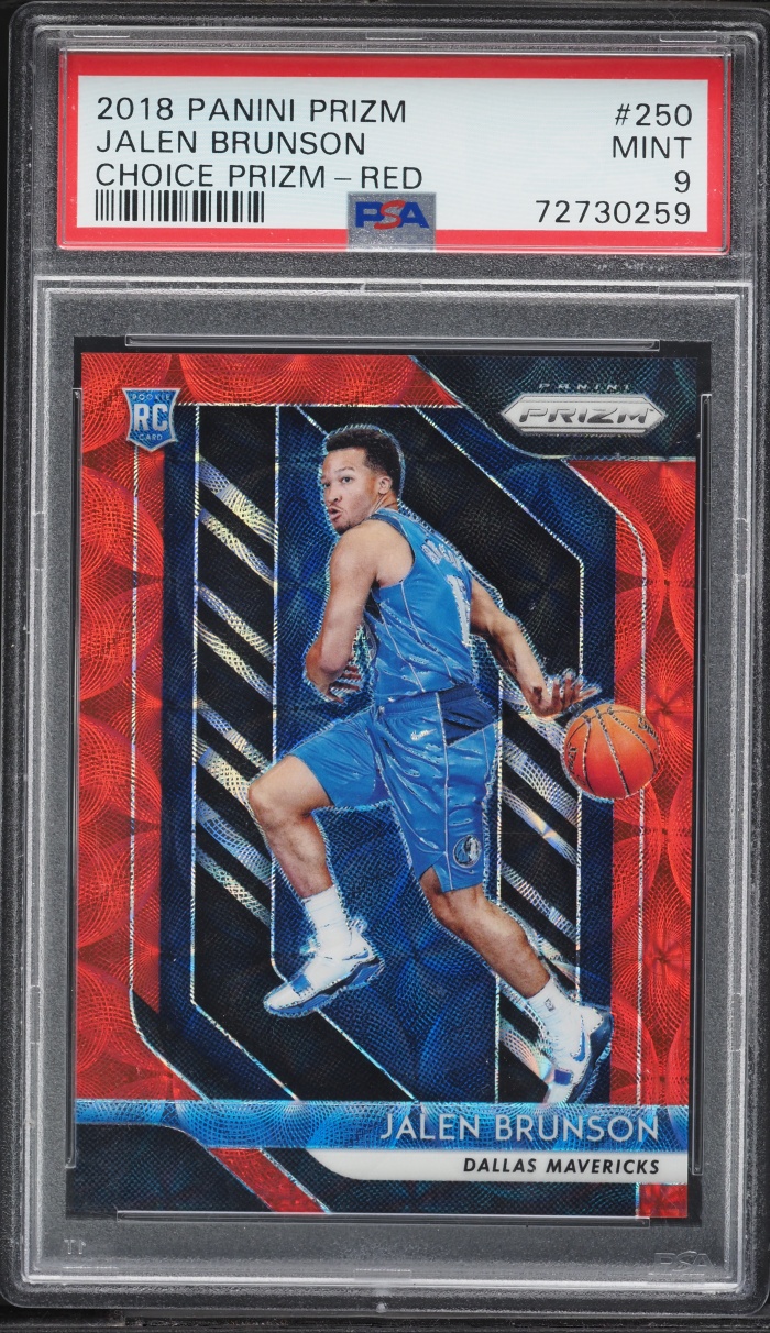 2018 Panini Prizm Choice Red Jalen Brunson ROOKIE /88 #250 PSA 9 MINT
