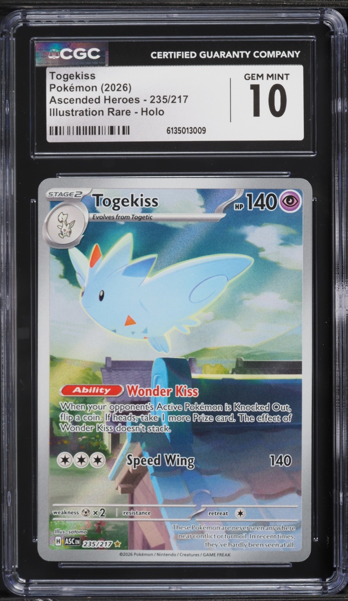 2026 Pokemon Mega Evolution Ascended Heroes IR Togekiss #235 CGC 10 GEM MINT