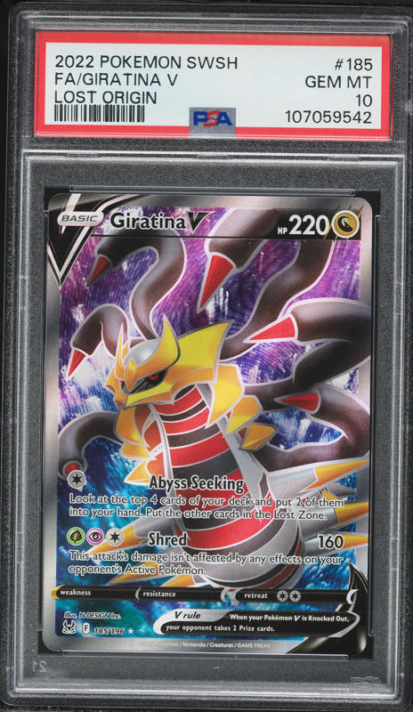 2022 Pokemon Japanese SWSH Lost Abyss Alt Art Giratina V #111 PSA
