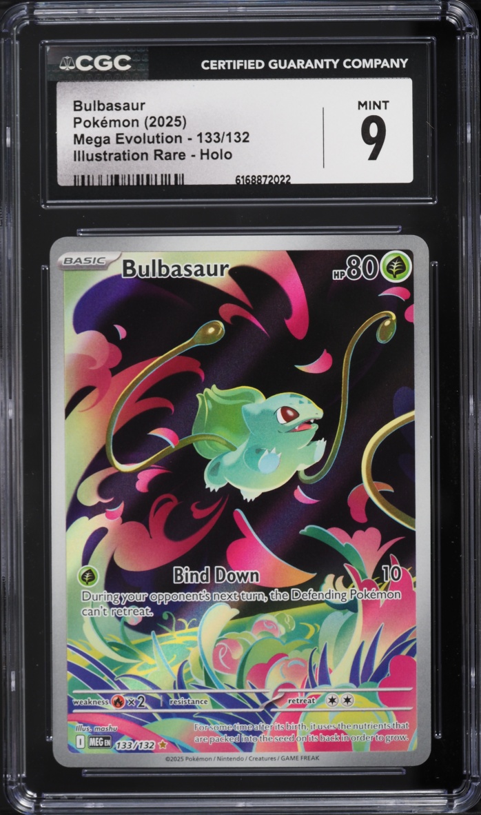 2025 Pokemon Mega Evolution IR Bulbasaur #133 CGC 9 MINT