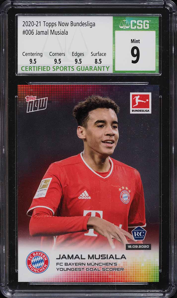 2020 Finest Bundesliga Purple Wave Refractor Jamal Musiala RC /250