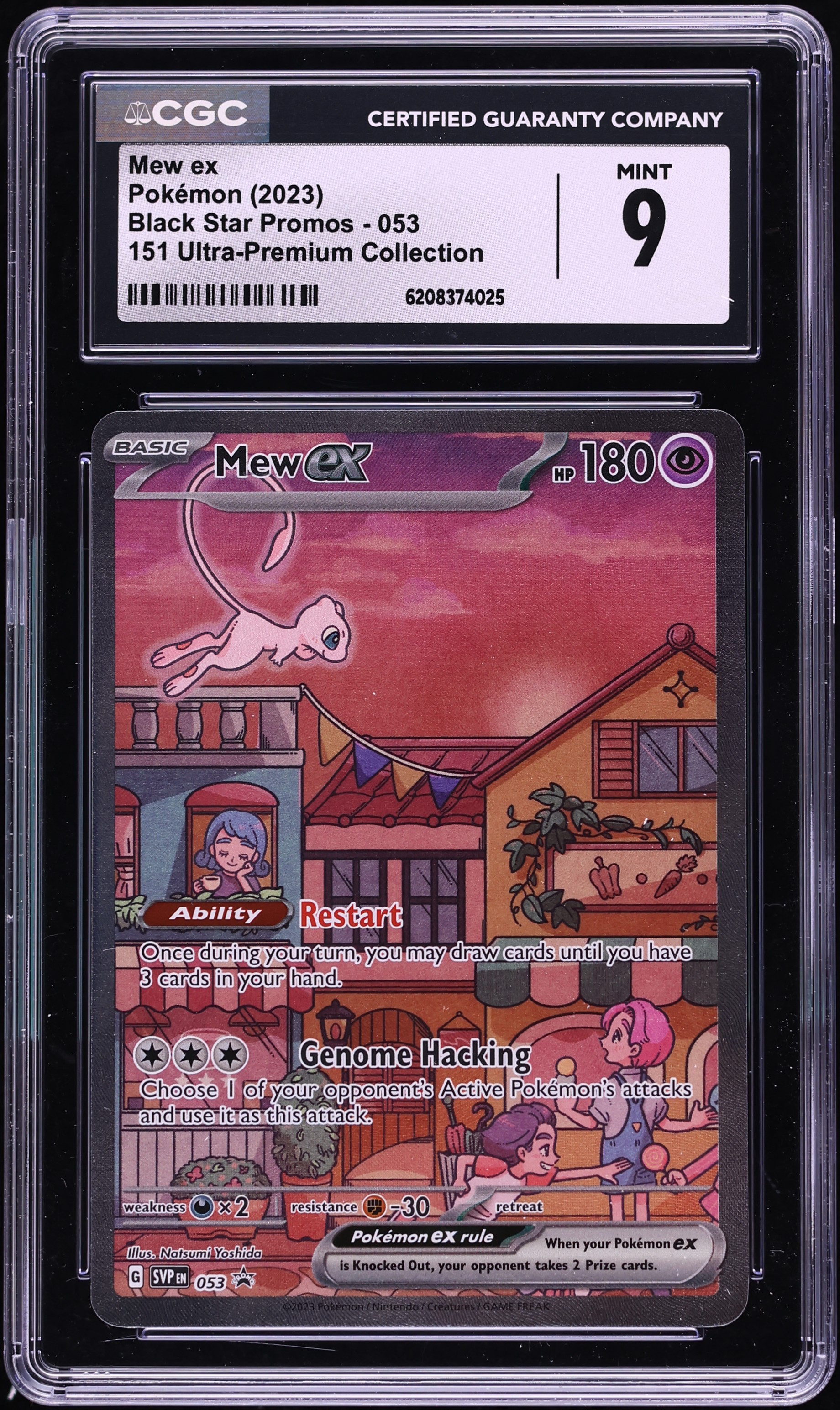 2023 Pokemon Scarlet & Violet Promo 151 Ultra Premium Collection Full Art Mew Ex #53 CGC 9 MINT