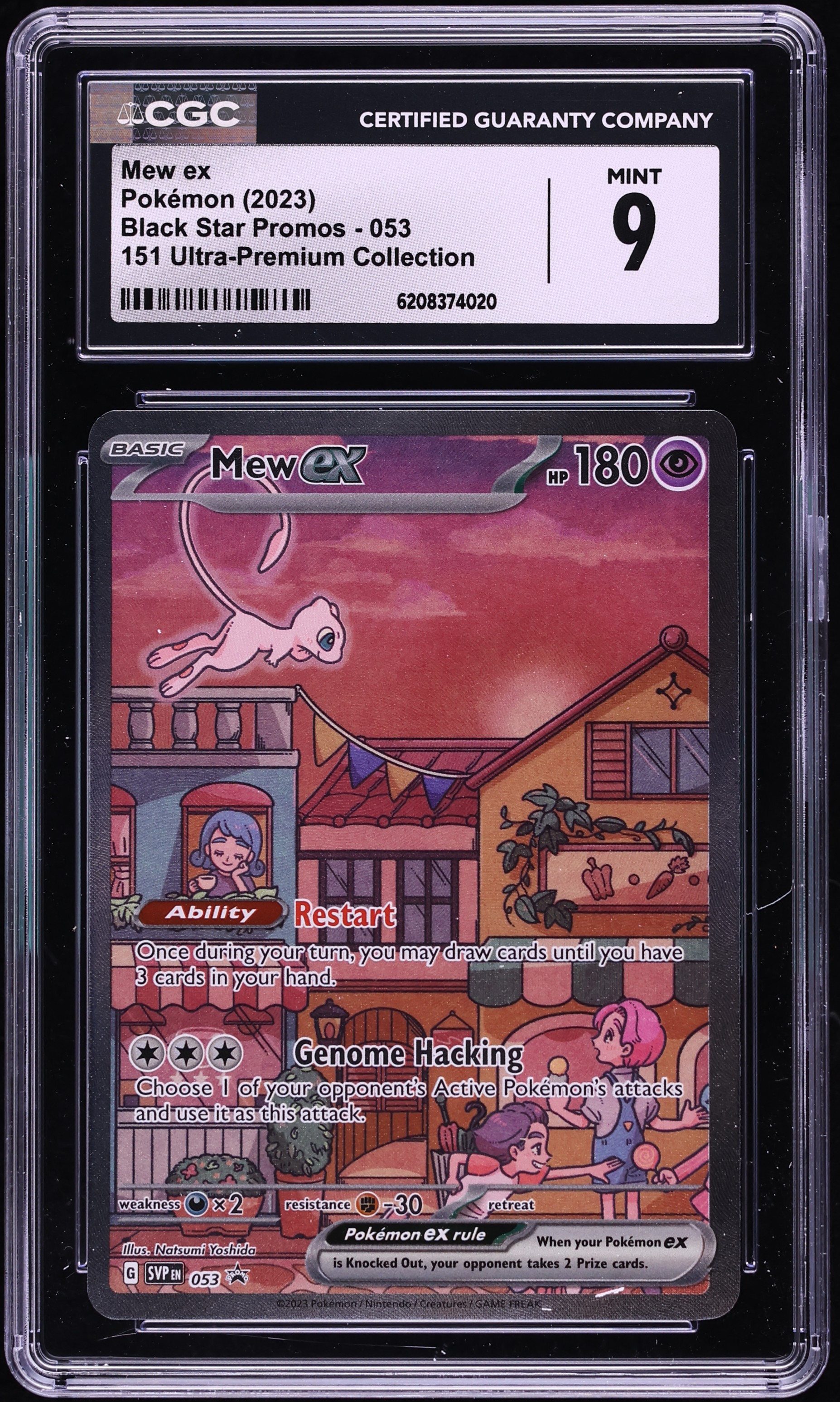 2023 Pokemon Scarlet & Violet Promo 151 Ultra Premium Collection Full Art Mew Ex #53 CGC 9 MINT