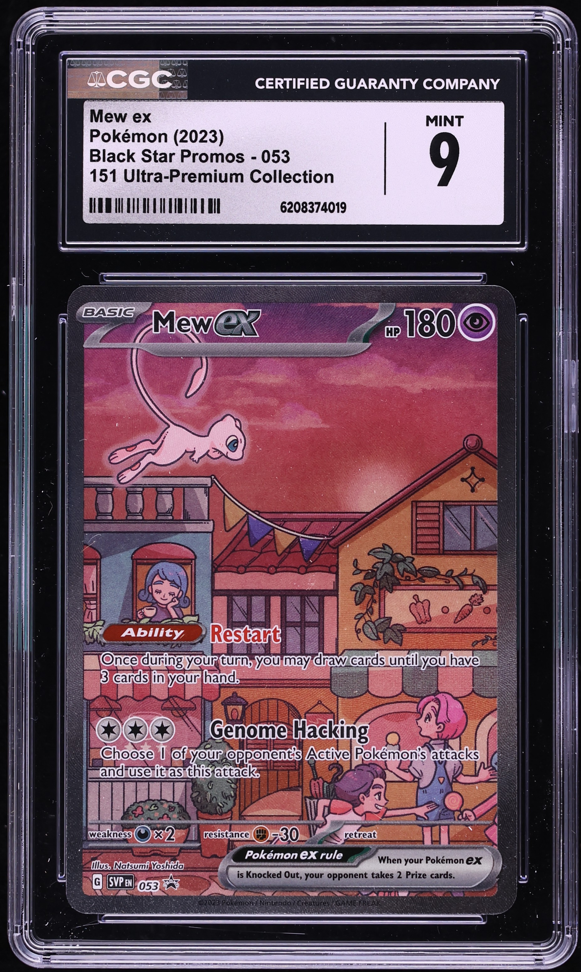 2023 Pokemon Scarlet & Violet Promo 151 Ultra Premium Collection Full Art Mew Ex #53 CGC 9 MINT