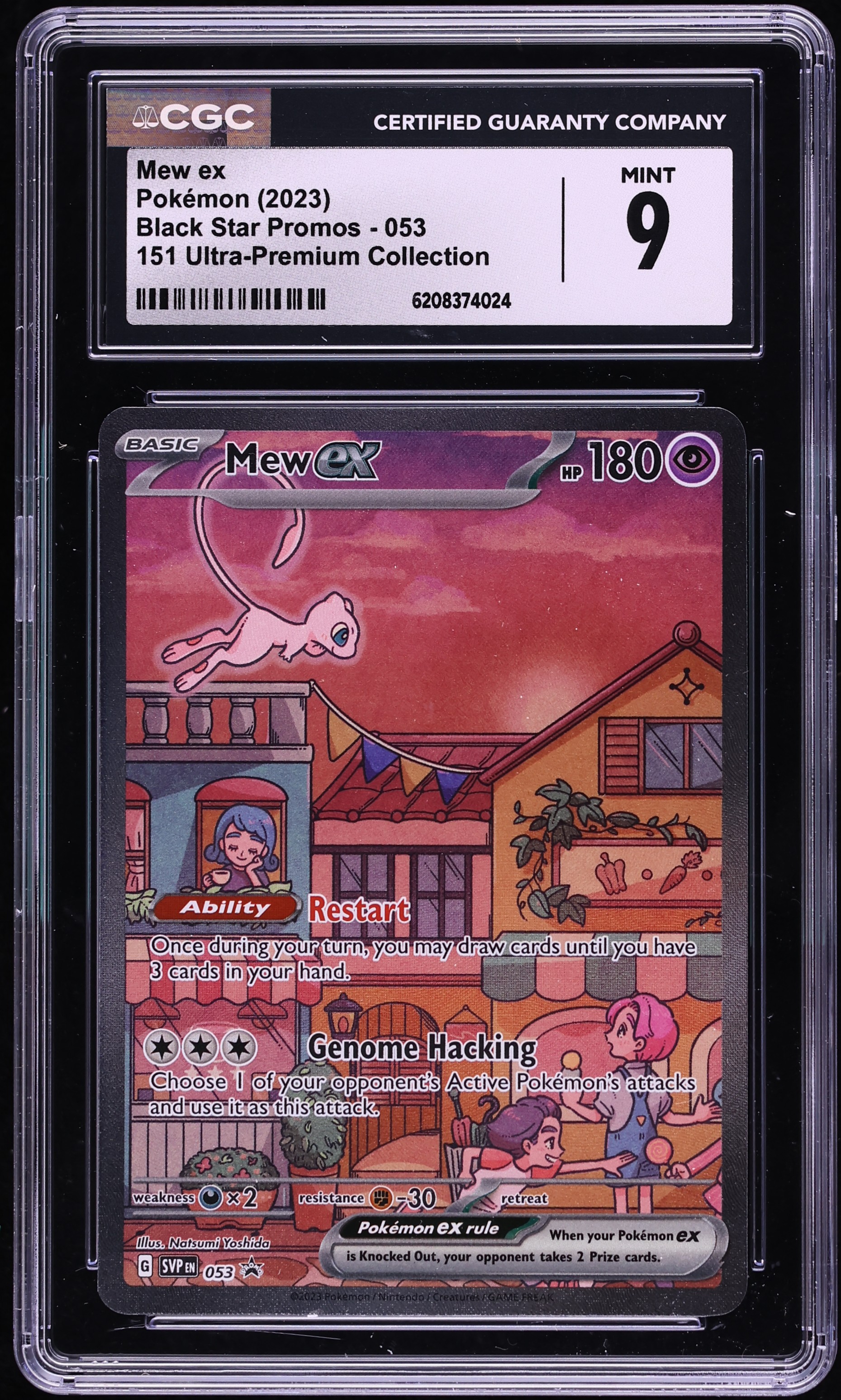 2023 Pokemon Scarlet & Violet Promo 151 Ultra Premium Collection Full Art Mew Ex #53 CGC 9 MINT