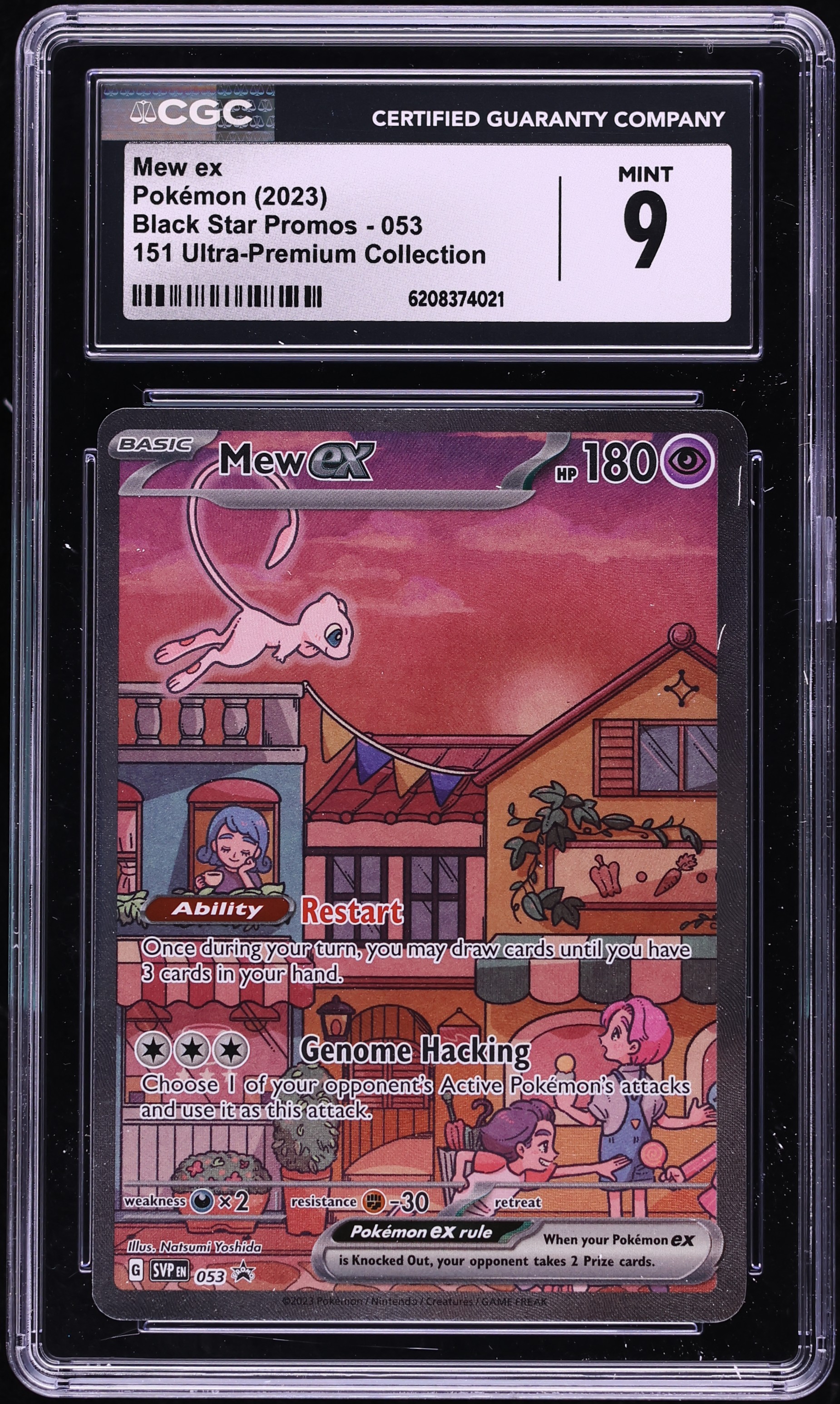 2023 Pokemon Scarlet & Violet Promo 151 Ultra Premium Collection Full Art Mew Ex #53 CGC 9 MINT