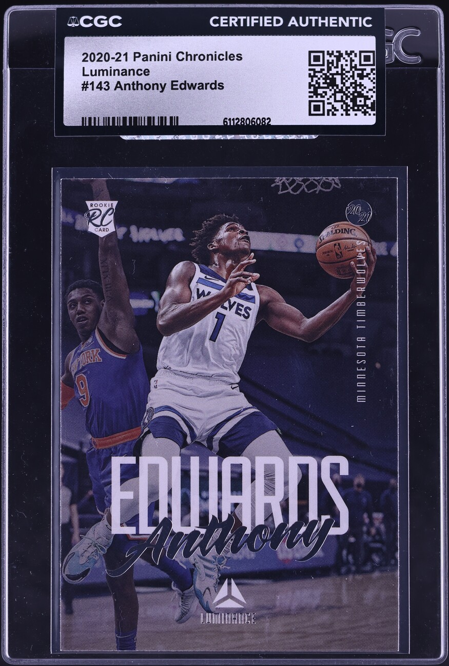2020 Panini Chronicles Luminance Anthony Edwards ROOKIE #143 CGC AUTH