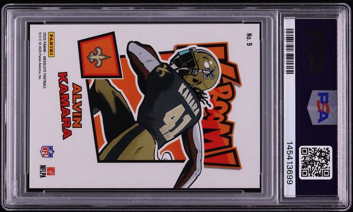 2025 Absolute Kaboom! Horizontal Alvin Kamara #9 PSA 10 GEM MINT - Photo 2