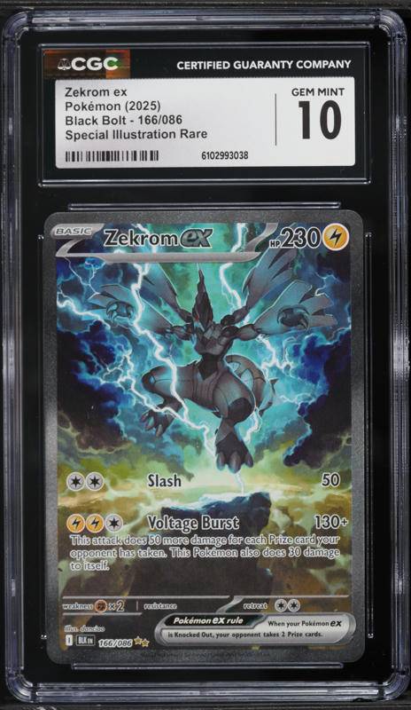 2025 Pokemon Japanese SV Black Bolt BW Rare Zekrom ex #174 PSA 10