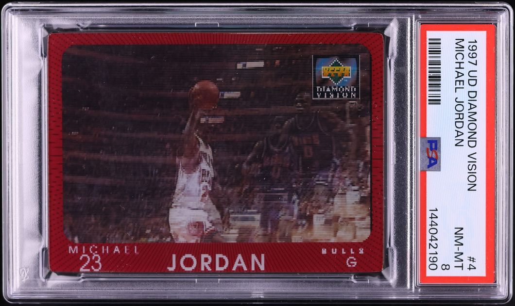 1997 Upper Deck Diamond Vision Michael Jordan #4 PSA 8 NM-MT