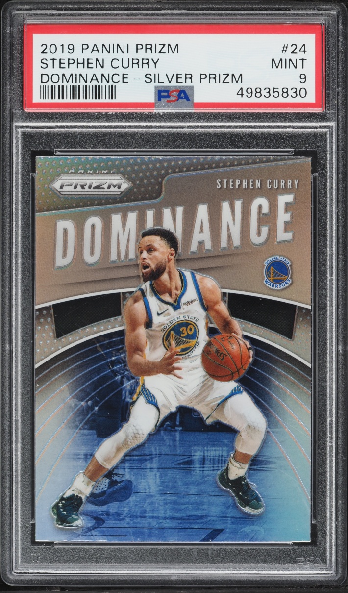 2019 Panini Prizm Dominance Silver Stephen Curry #24 PSA 9 MINT